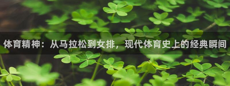 米兰体育官网下载官方客服电话：体育精神：从马拉松到女排，现代